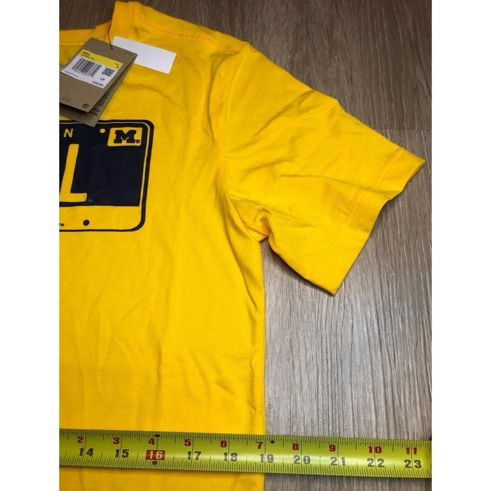 NWT Nike Air Jordan Michigan Wolverines Yellow Dri Fit DM2083-728 Men Size SMALL